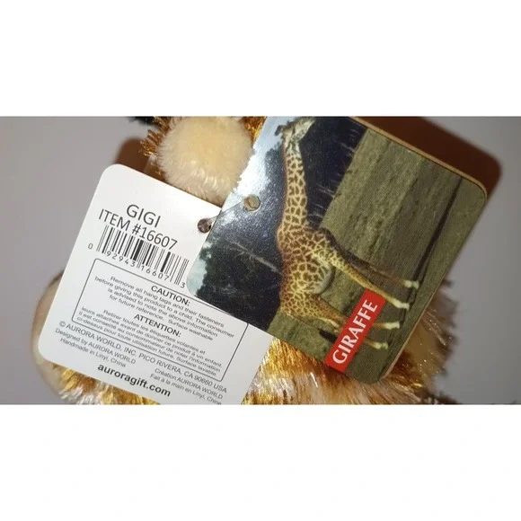 Aurora Gigi Mini Flopsie Giraffe Cuddly Plush Stuffed Animal 7" Plushie Kidcore - Picture 5 of 8